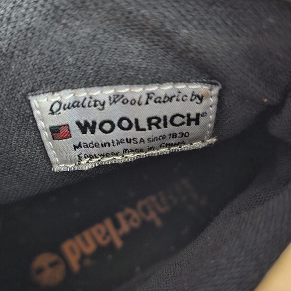 Timberland x Woolrich Leather Boots Womens 9.5 lumberjack plaid - Picture 13 of 16